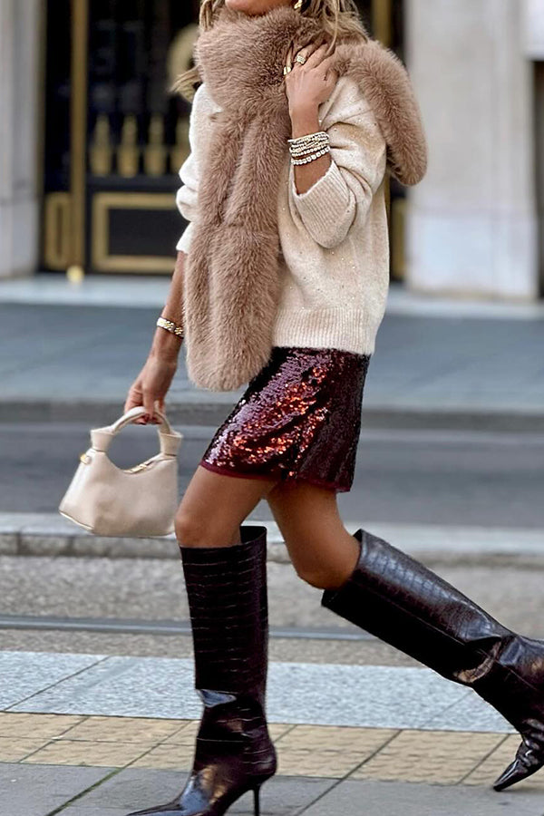 A Vintage Style Sweater with Delicate Timeless Details