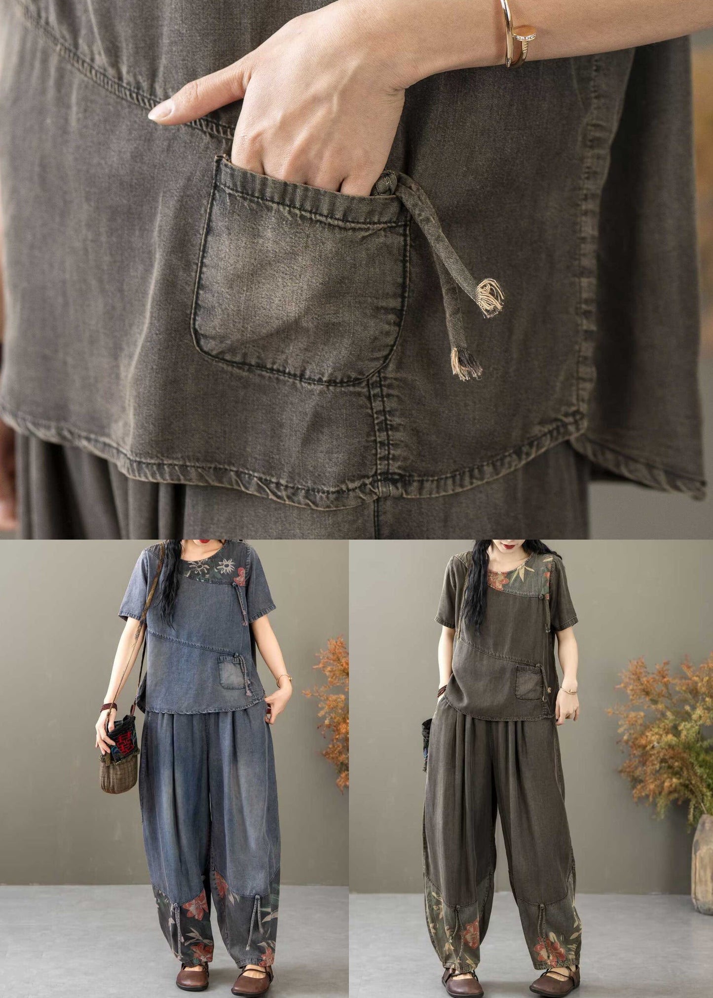 A Vintage Style Pants with Delicate Timeless Details
