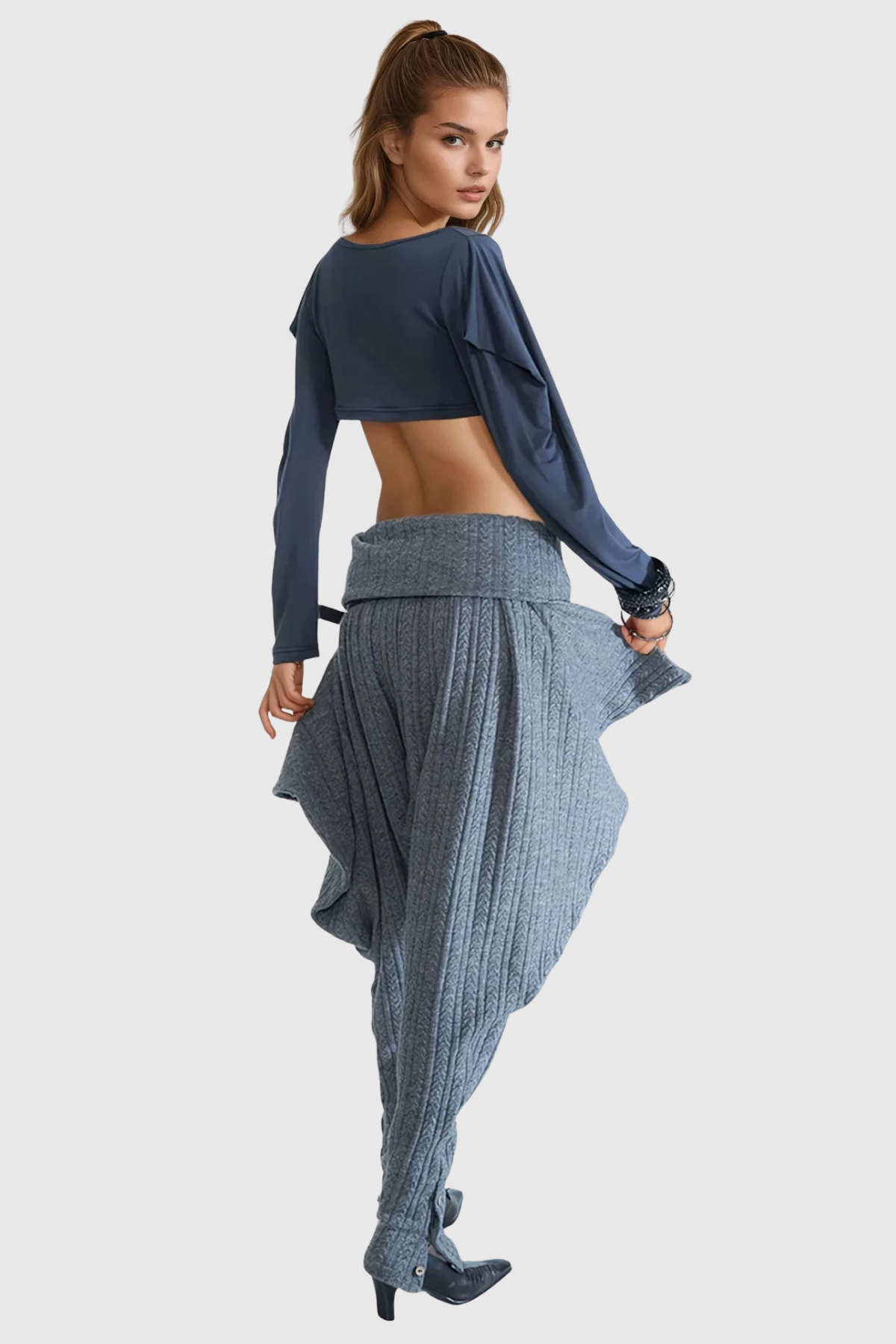 A Vintage Style Pants with Delicate Timeless Details