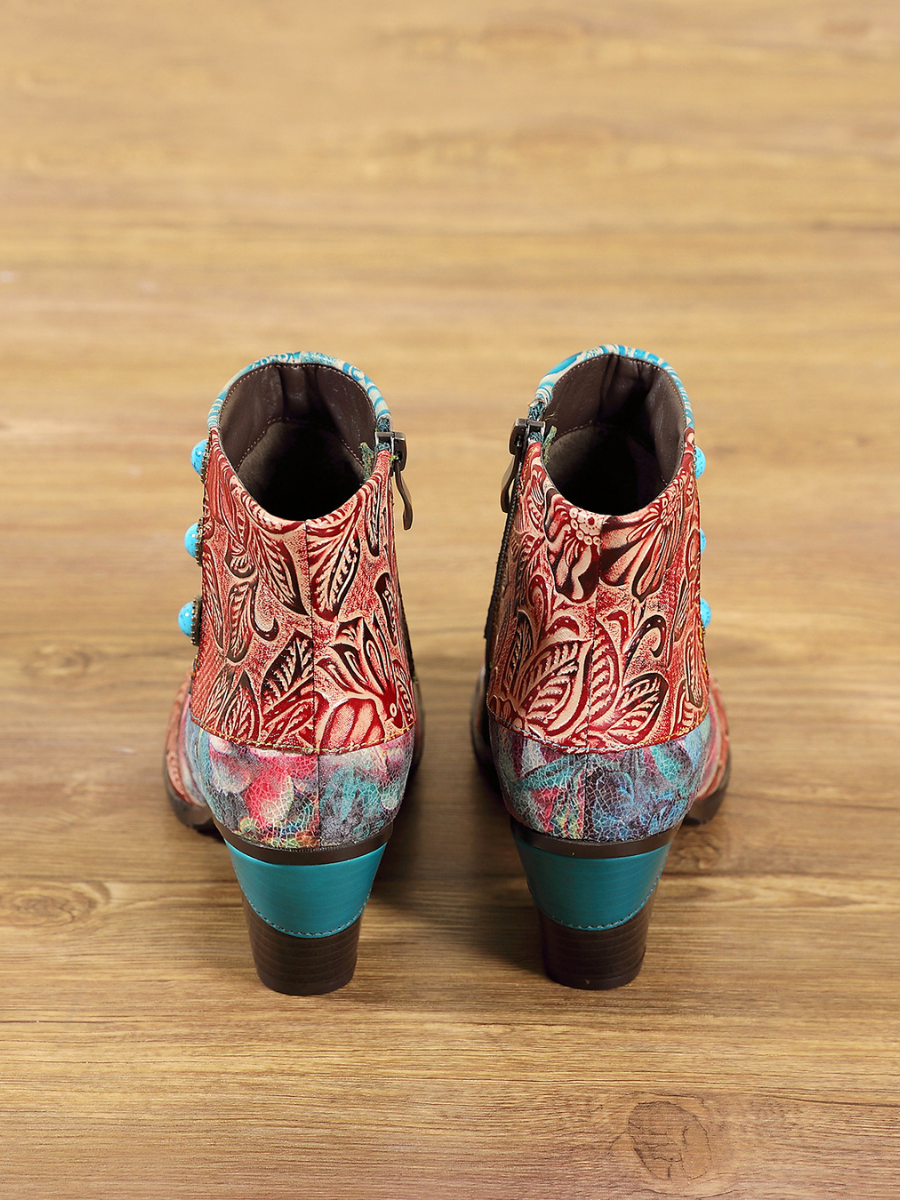A Vintage Style Boots with Delicate Timeless Details