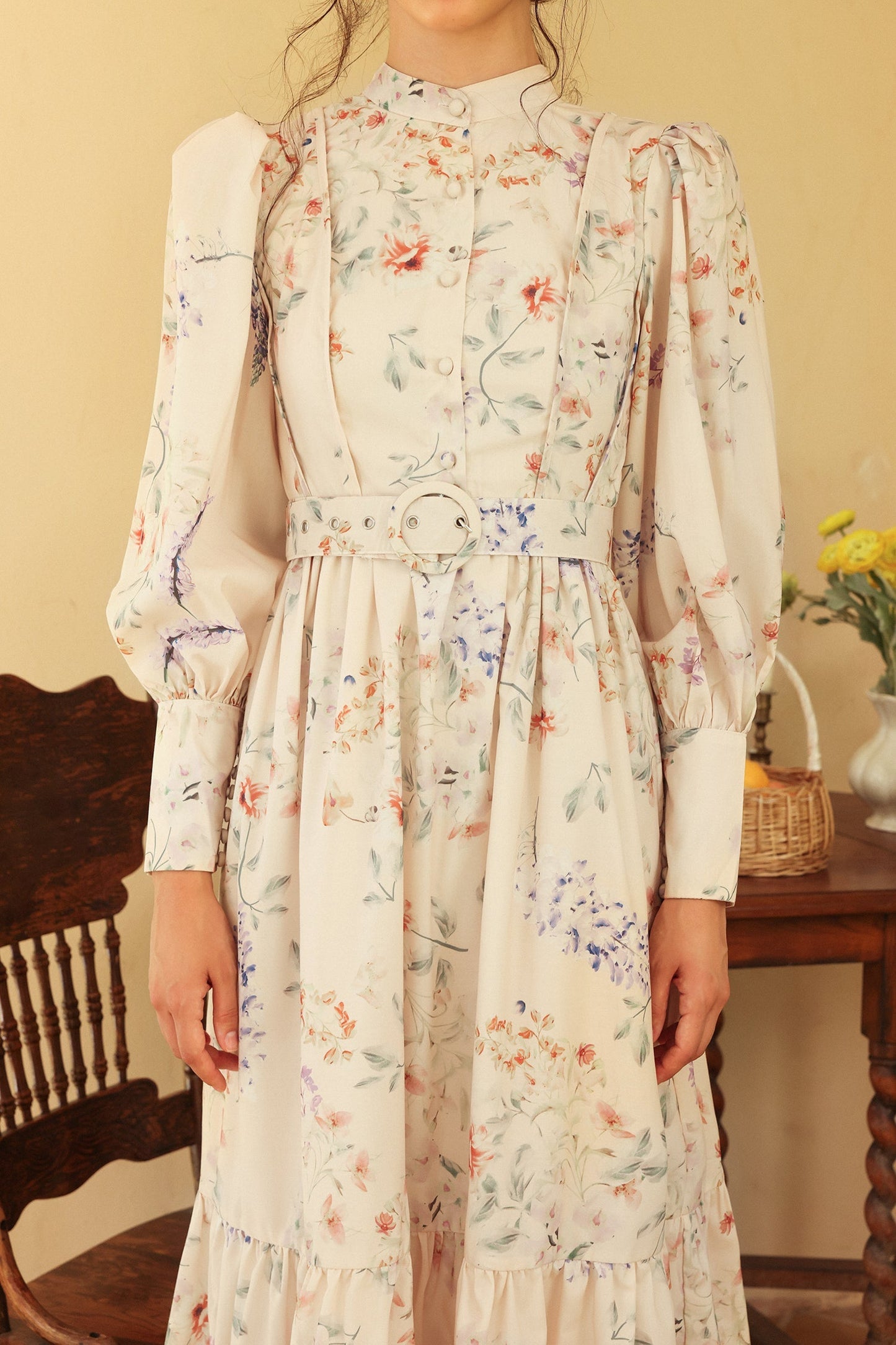 A Vintage Style Dress with Delicate Timeless Details