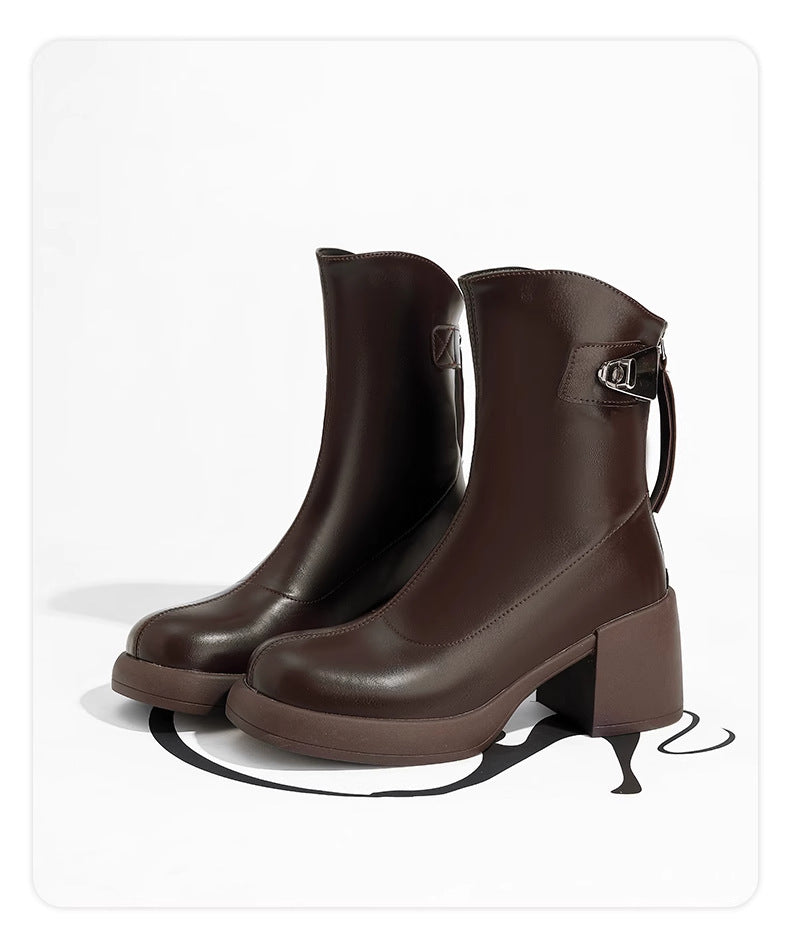 A Vintage Style Boots with Delicate Timeless Details