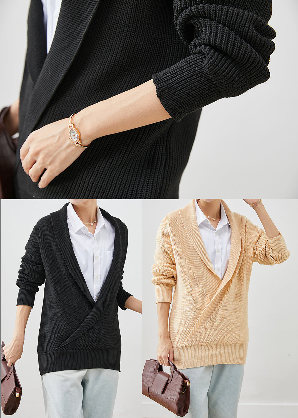 Well Tailored Sweater with a Graceful Silhouette