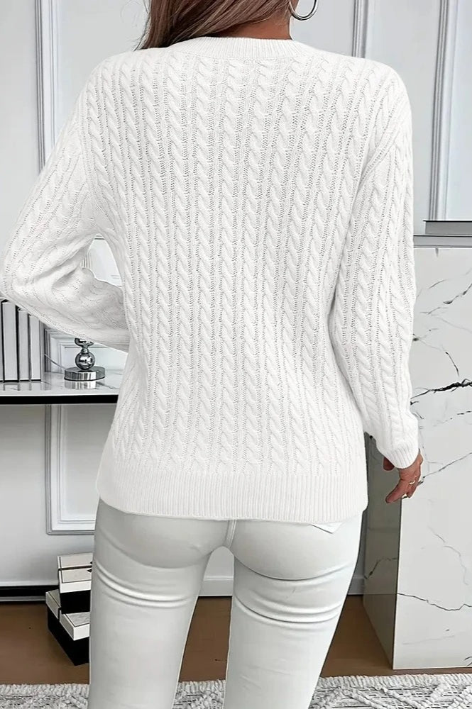 A Vintage Style Sweater with Delicate Timeless Details