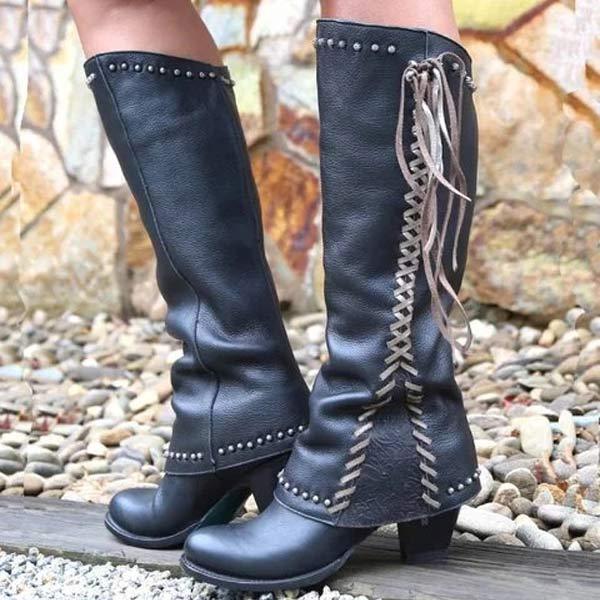 A Vintage Style Boots with Delicate Timeless Details