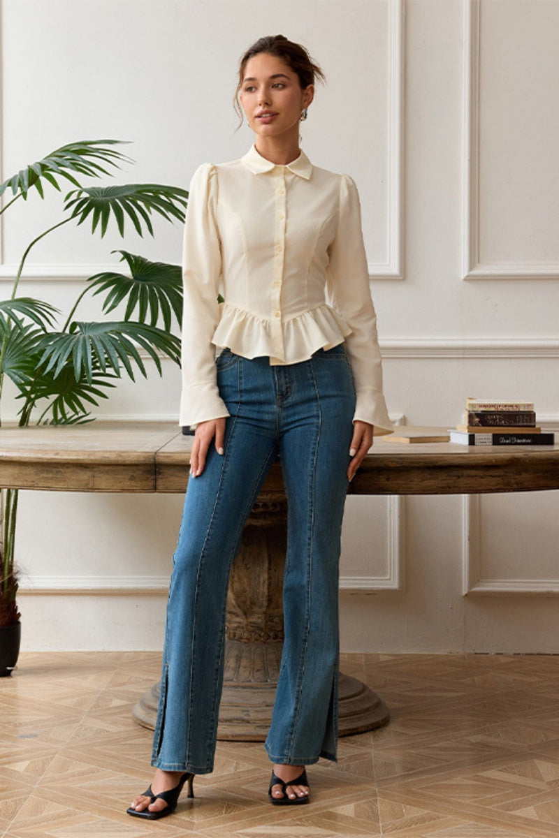 Well Tailored Blouse with a Graceful Silhouette