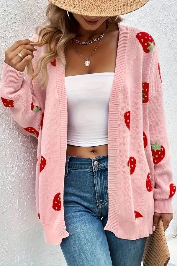 Well Tailored Cardigan with a Graceful Silhouette