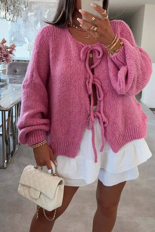 A Vintage Style Sweater with Delicate Timeless Details