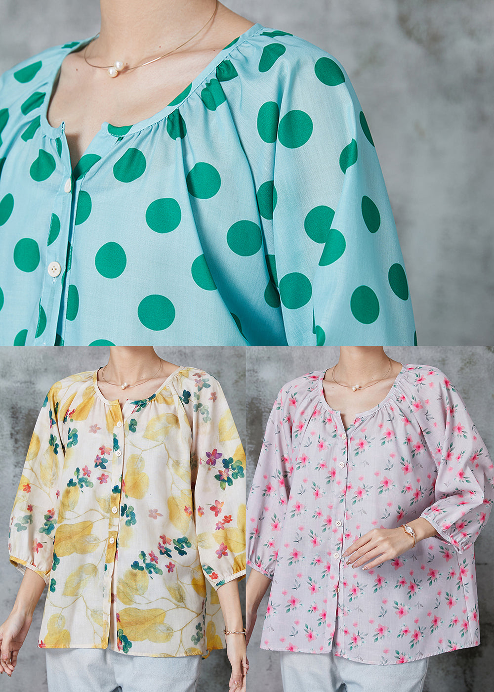 Classic Vintage Blouse with a Flattering Fit