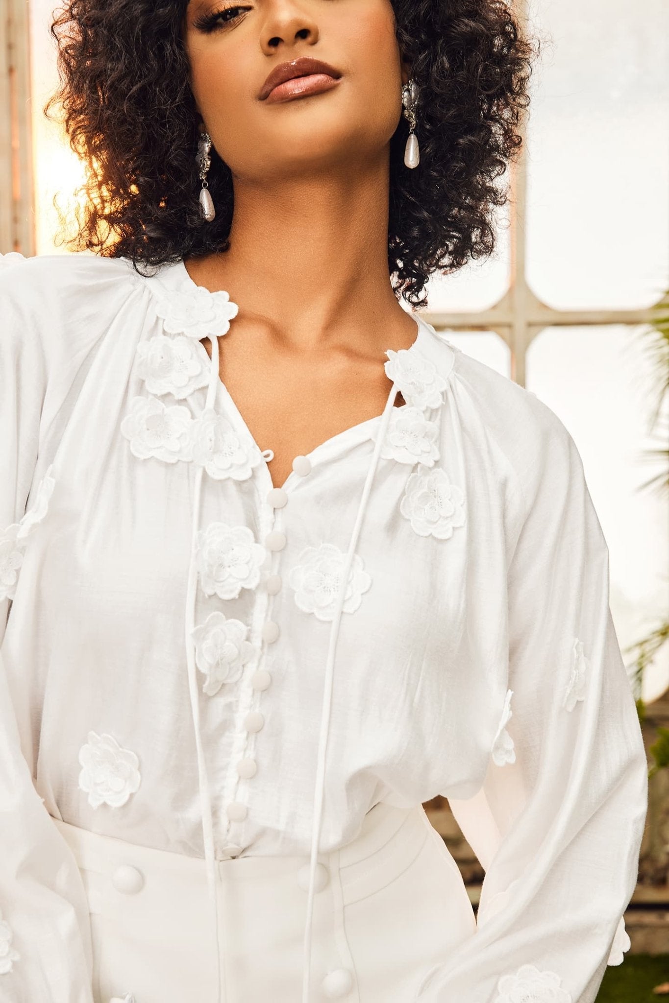 Classic Vintage Blouse with a Flattering Fit