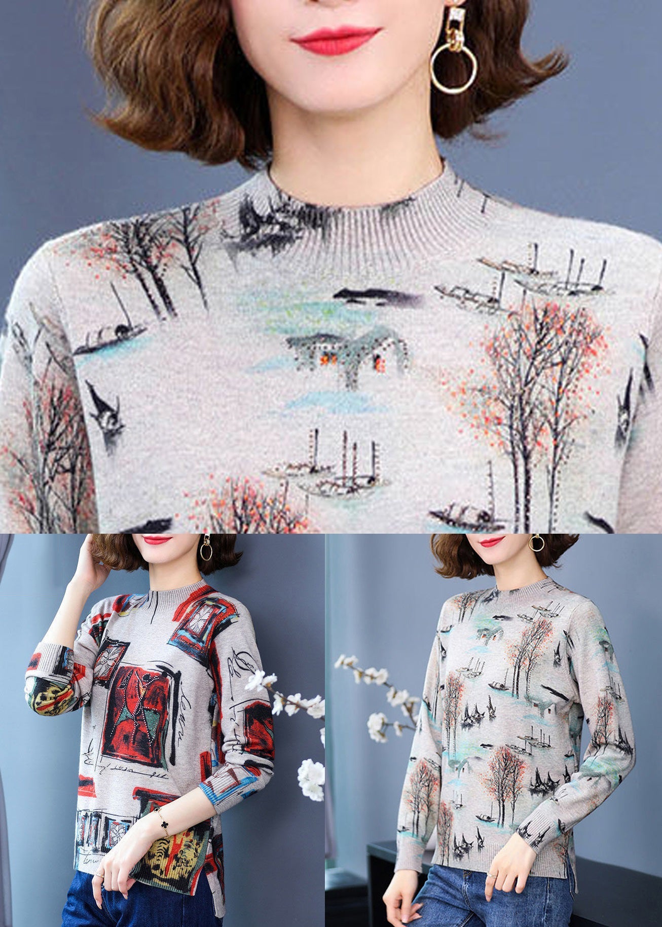 Well Tailored Sweater with a Graceful Silhouette