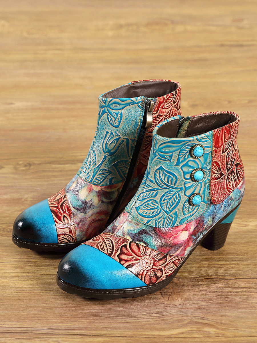 A Vintage Style Boots with Delicate Timeless Details