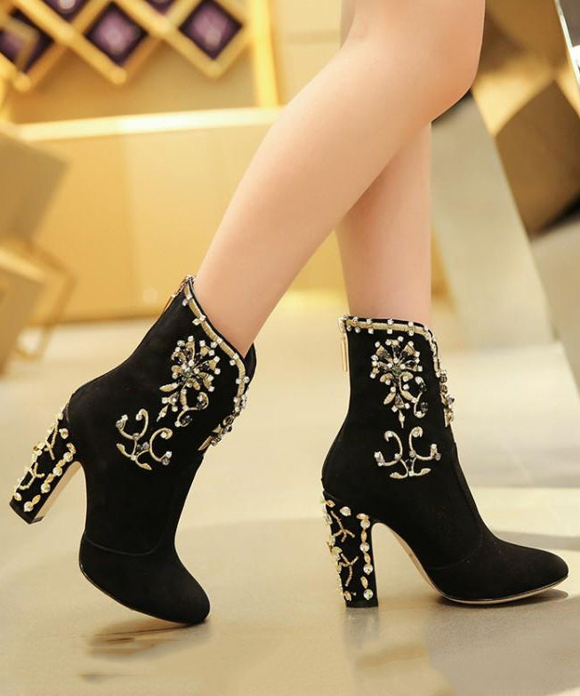 A Vintage Style Boots with Delicate Timeless Details