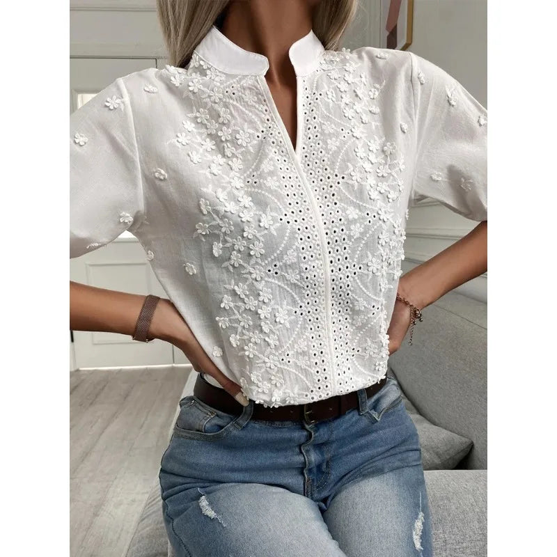 A Vintage Style Blouse with Delicate Timeless Details