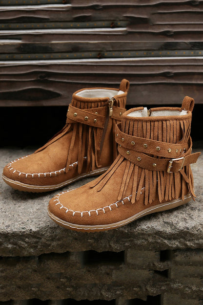 A Vintage Style Boots with Delicate Timeless Details