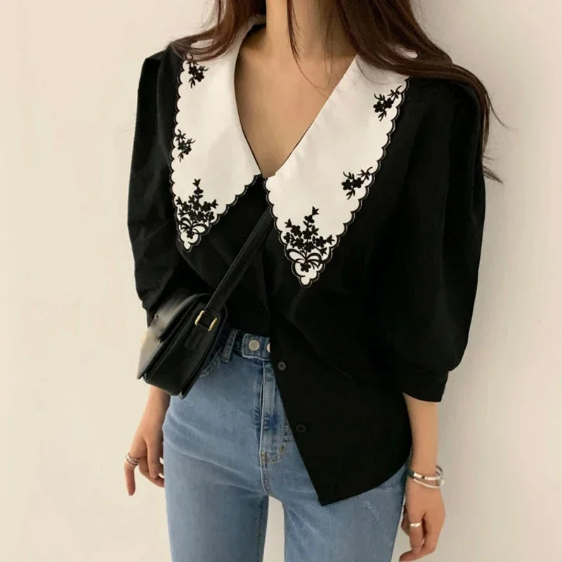 Vintage Inspired Blouse with a Contemporary Edge