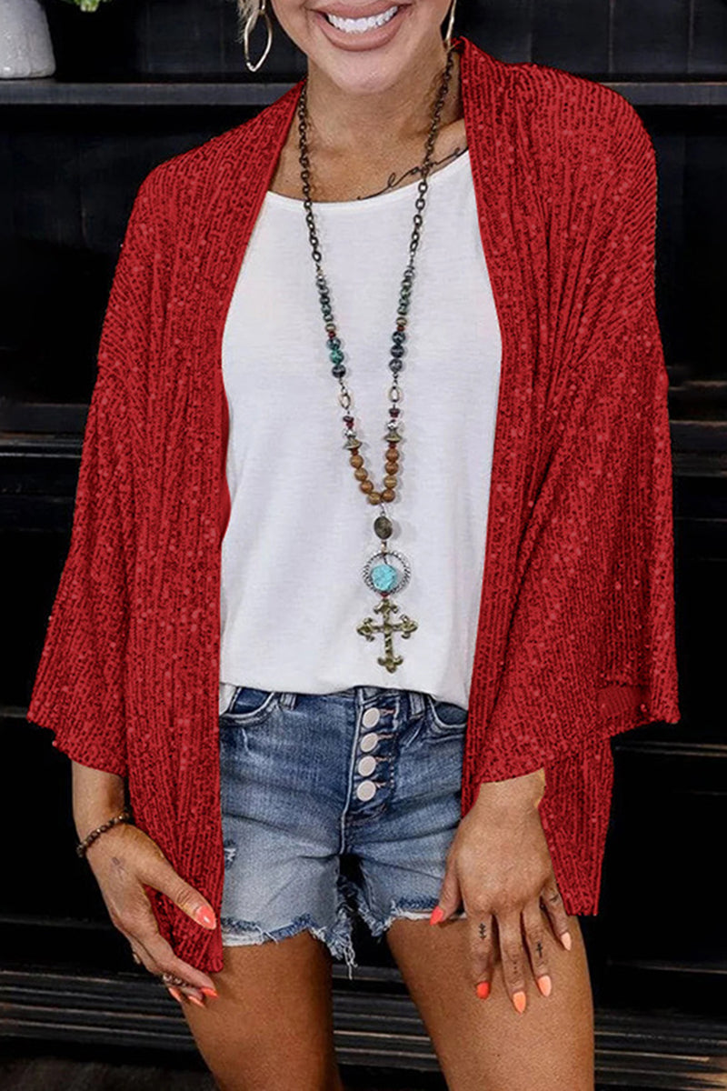Well Tailored Cardigan with a Graceful Silhouette