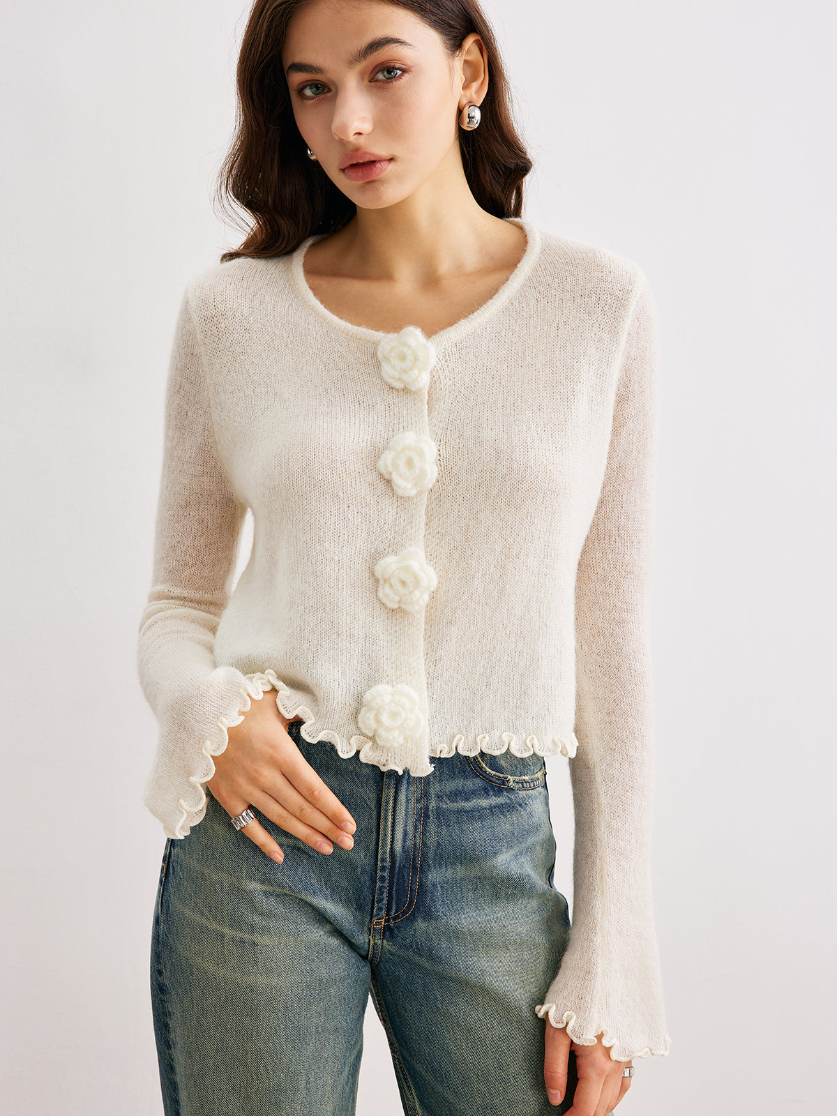 Classic Vintage Cardigan with a Flattering Fit