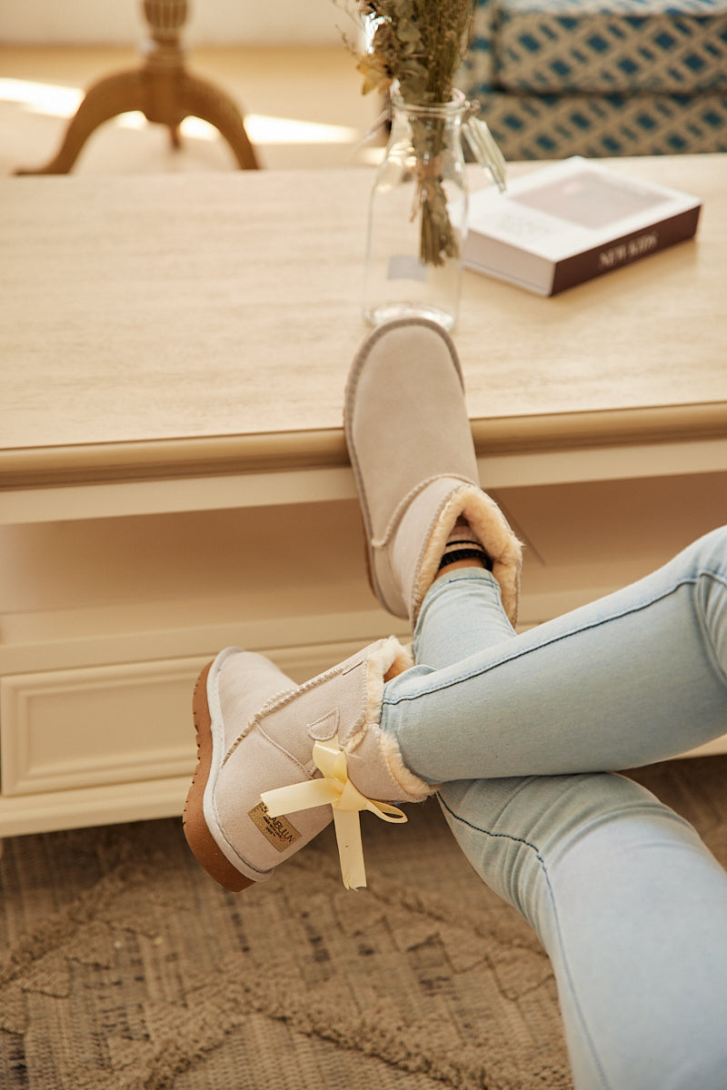 A Vintage Style Boots with Delicate Timeless Details