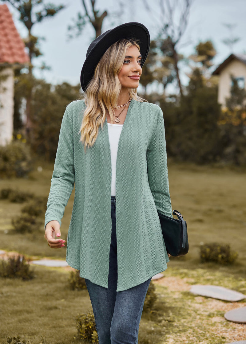 Well Tailored Cardigan with a Graceful Silhouette