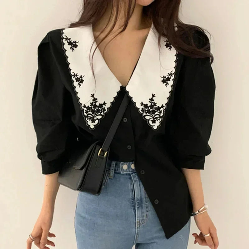Vintage Inspired Blouse with a Contemporary Edge