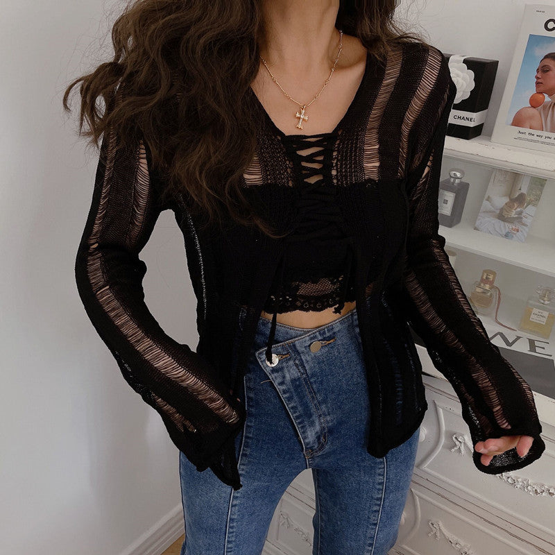 A Vintage Style Sweater with Delicate Timeless Details