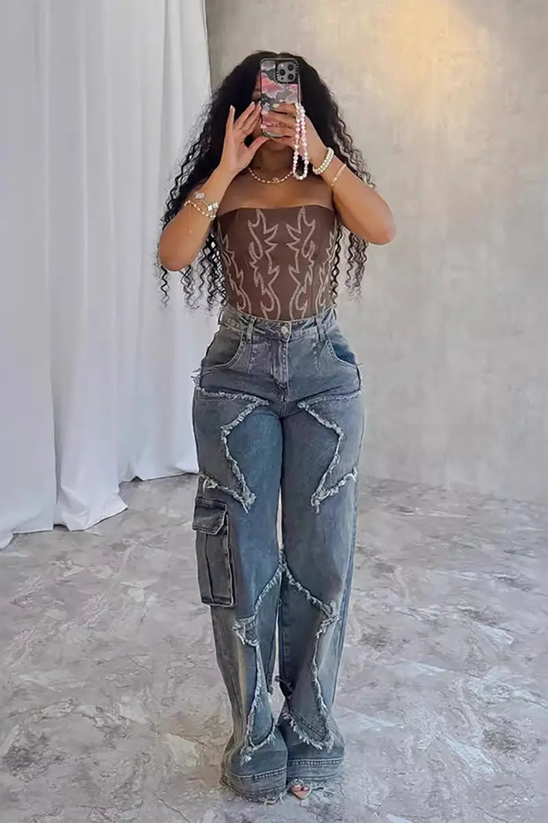 A Vintage Style Pants with Delicate Timeless Details