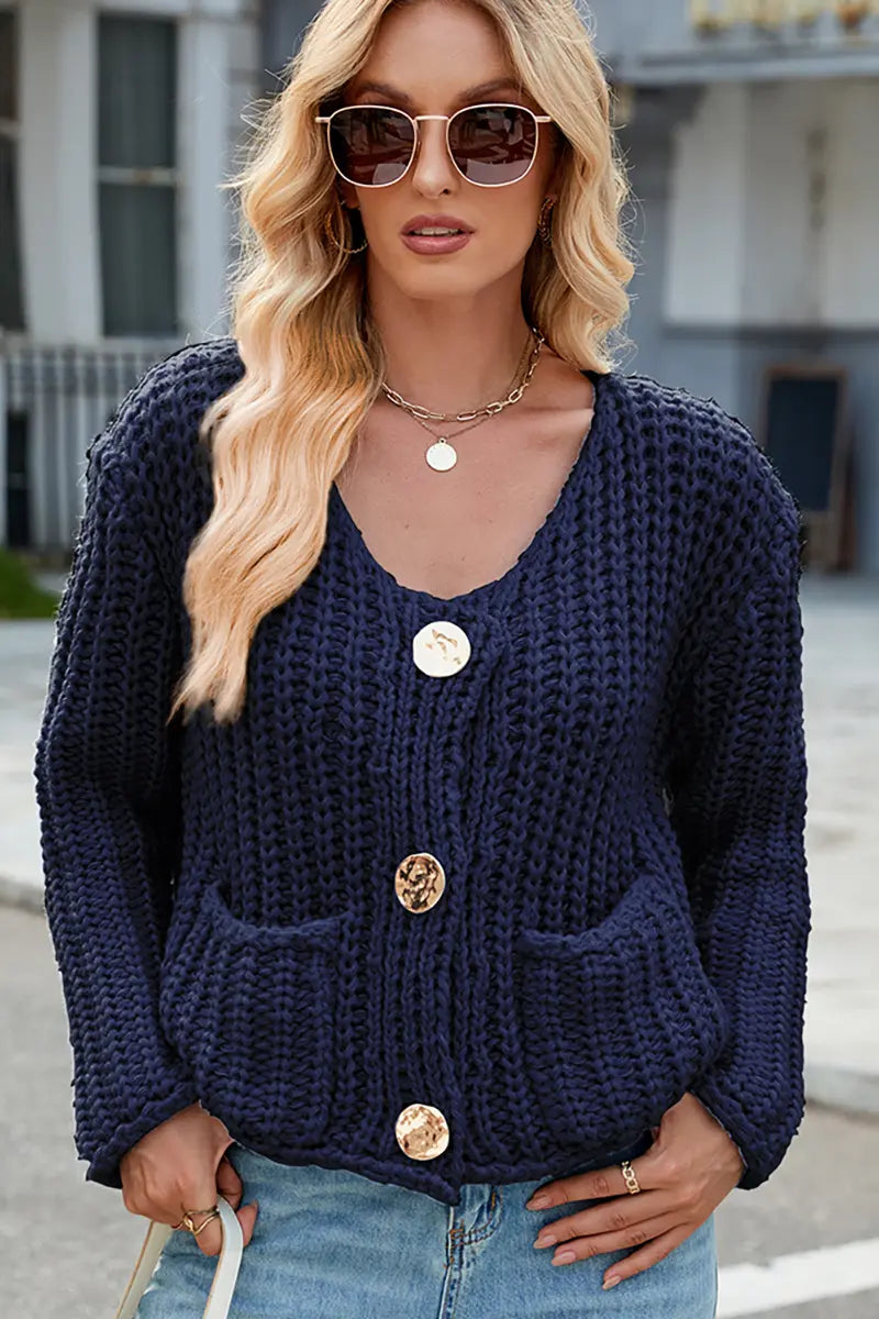 Classic Vintage Cardigan with a Flattering Fit