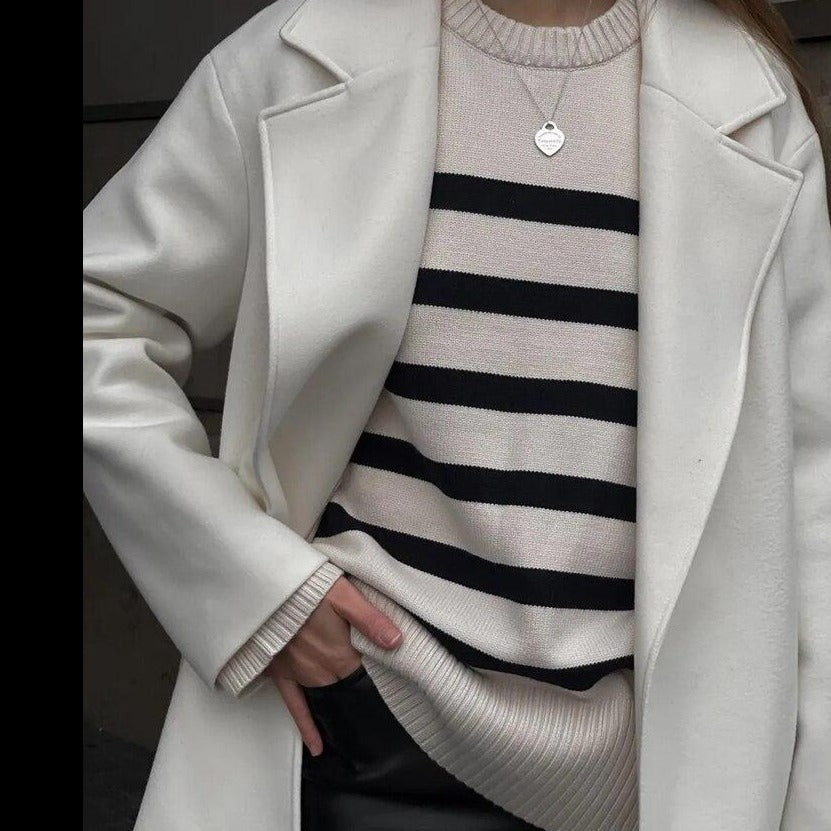 A Vintage Style Sweater with Delicate Timeless Details