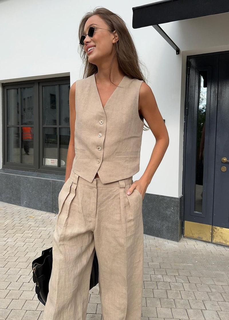 A Vintage Style Pants with Delicate Timeless Details