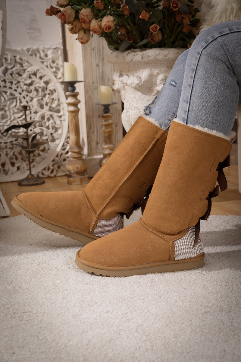 A Vintage Style Boots with Delicate Timeless Details