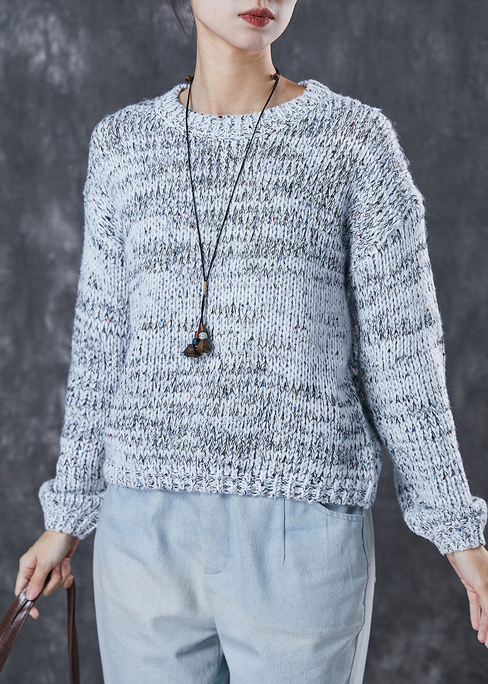 A Vintage Style Sweater with Delicate Timeless Details