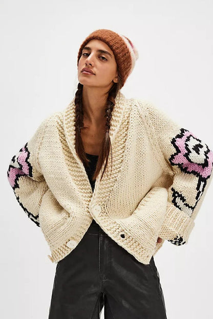 A Vintage Style Cardigan with Delicate Timeless Details