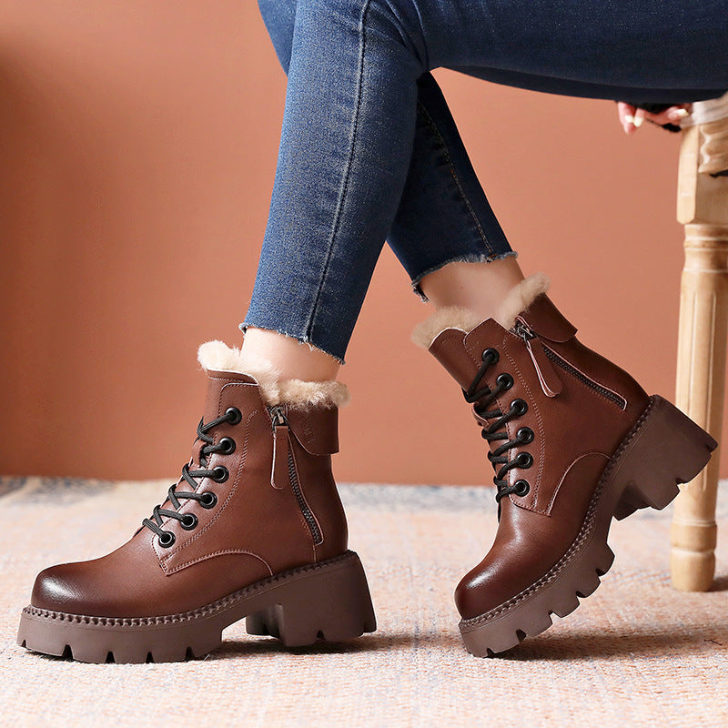 A Vintage Style Boots with Delicate Timeless Details