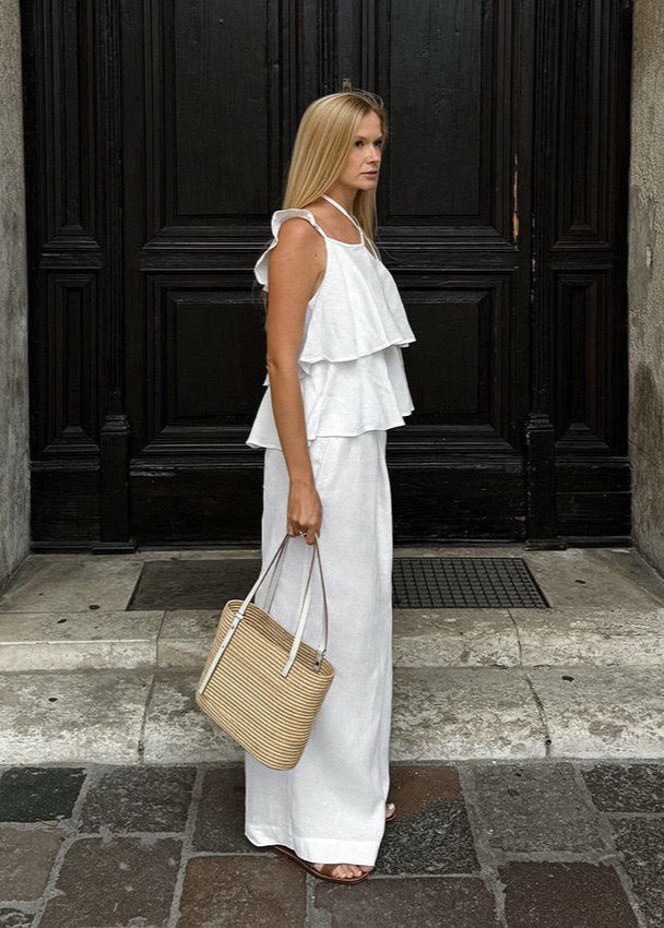 A Vintage Style Pants with Delicate Timeless Details