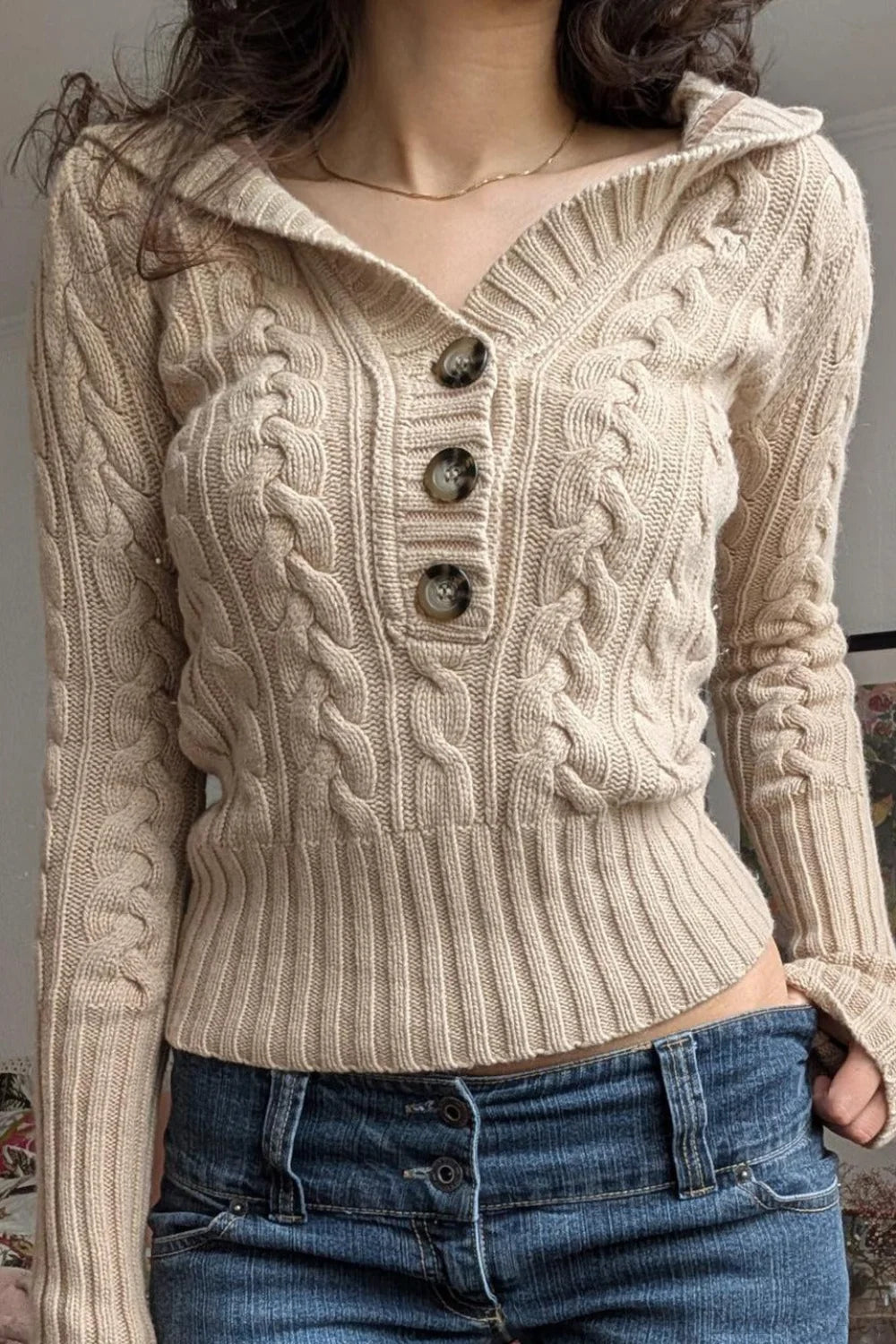 Vintage Inspired Sweater with a Contemporary Edge