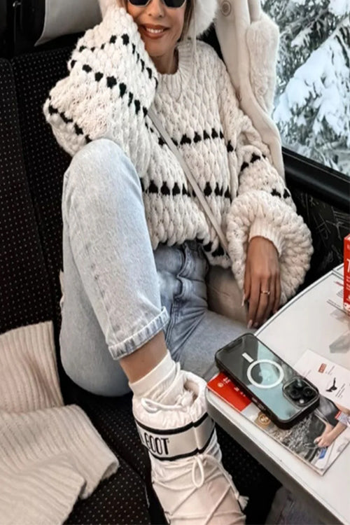 A Vintage Style Sweater with Delicate Timeless Details