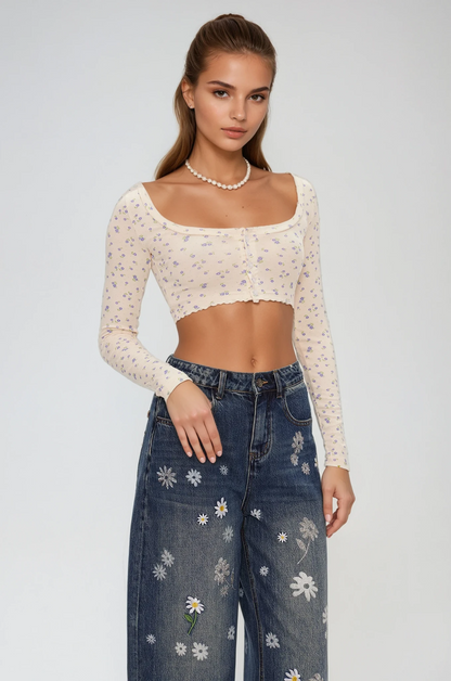 A Vintage Style Top with Delicate Timeless Details
