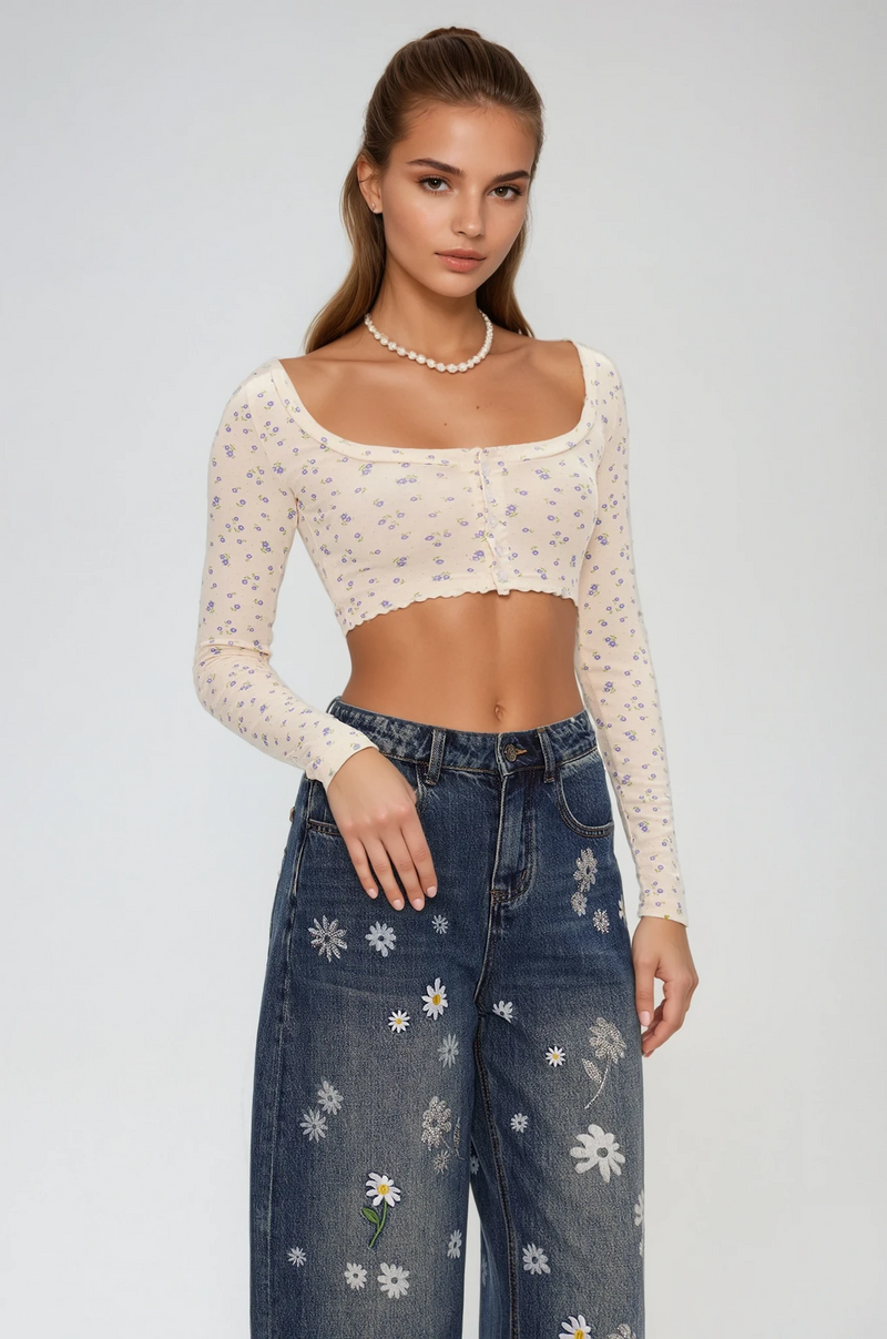 A Vintage Style Top with Delicate Timeless Details