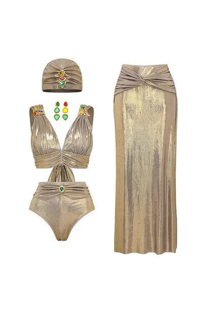Classic Vintage Bikini with a Flattering Fit