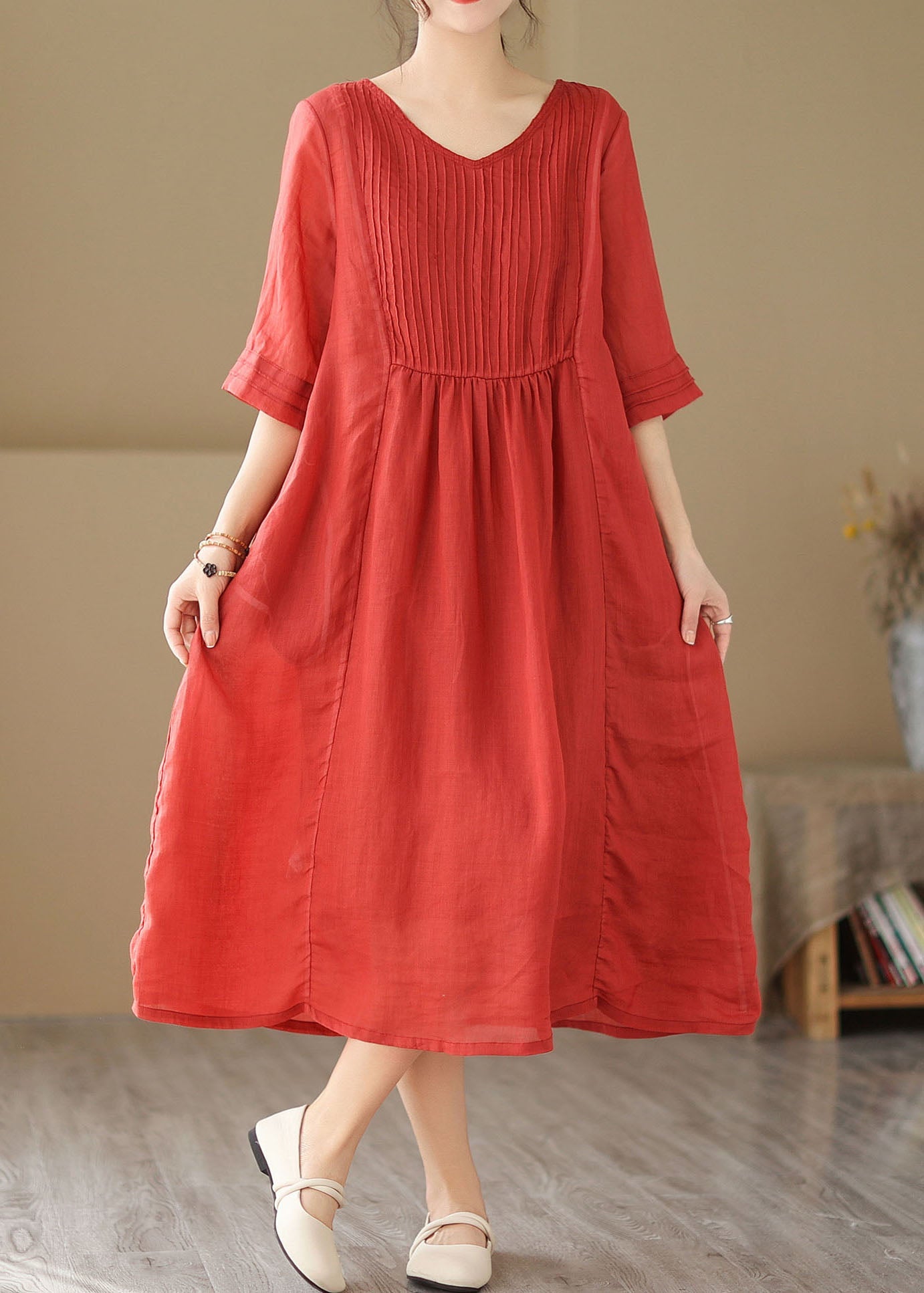 A Vintage Style Dress with Delicate Timeless Details
