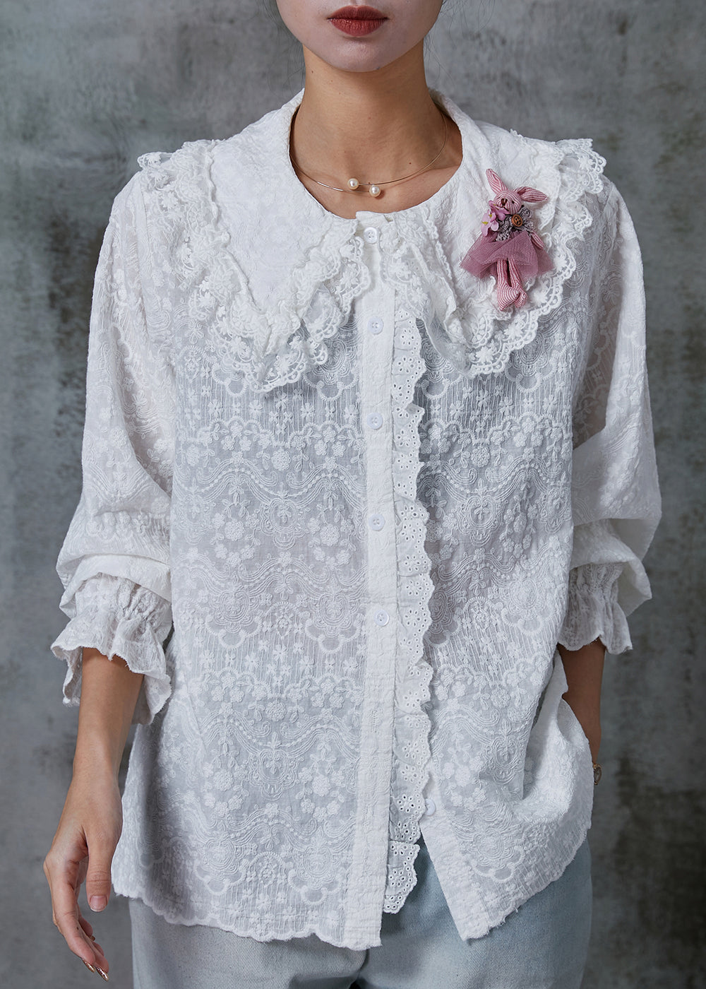 A Vintage Style Blouse with Delicate Timeless Details