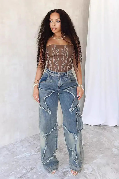 A Vintage Style Pants with Delicate Timeless Details