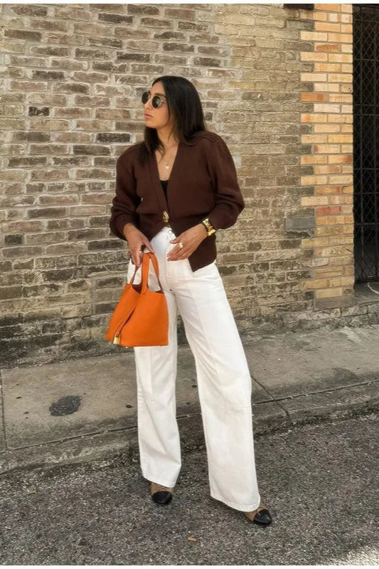 Classic Vintage Cardigan with a Flattering Fit