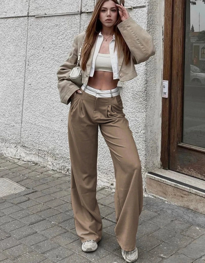 A Vintage Style Pants with Delicate Timeless Details