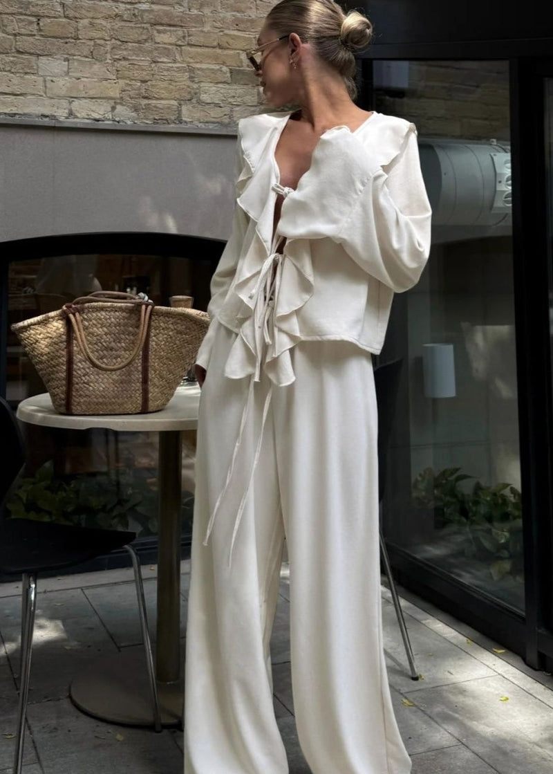 A Vintage Style Pants with Delicate Timeless Details