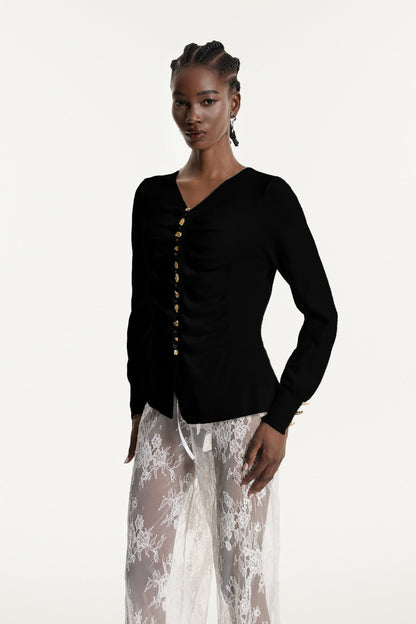A Vintage Style Top with Delicate Timeless Details
