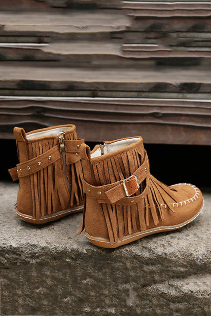 A Vintage Style Boots with Delicate Timeless Details