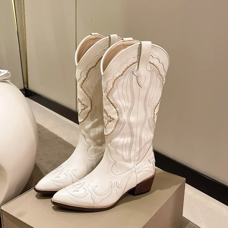 A Vintage Style Boots with Delicate Timeless Details