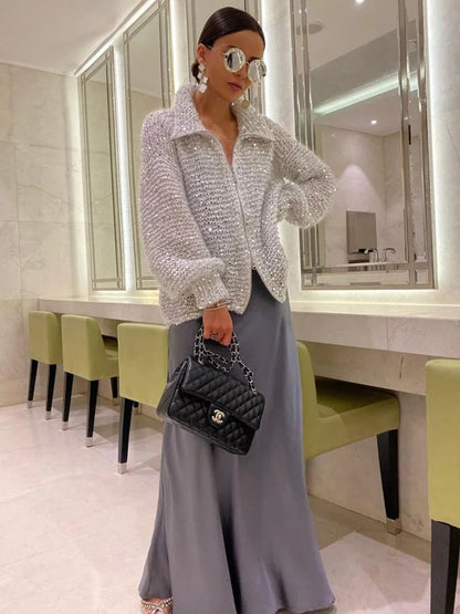 Vintage Inspired Cardigan with a Contemporary Edge